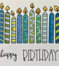 Colourful candles birthday card - Image 2