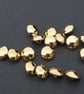 15mm 24L Quatre dome Gold shank button - Image 5