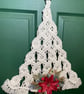 Macrame Christmas Tree Wall Hanging with Poinsettia & Gold Accents – 68cm - Image 6
