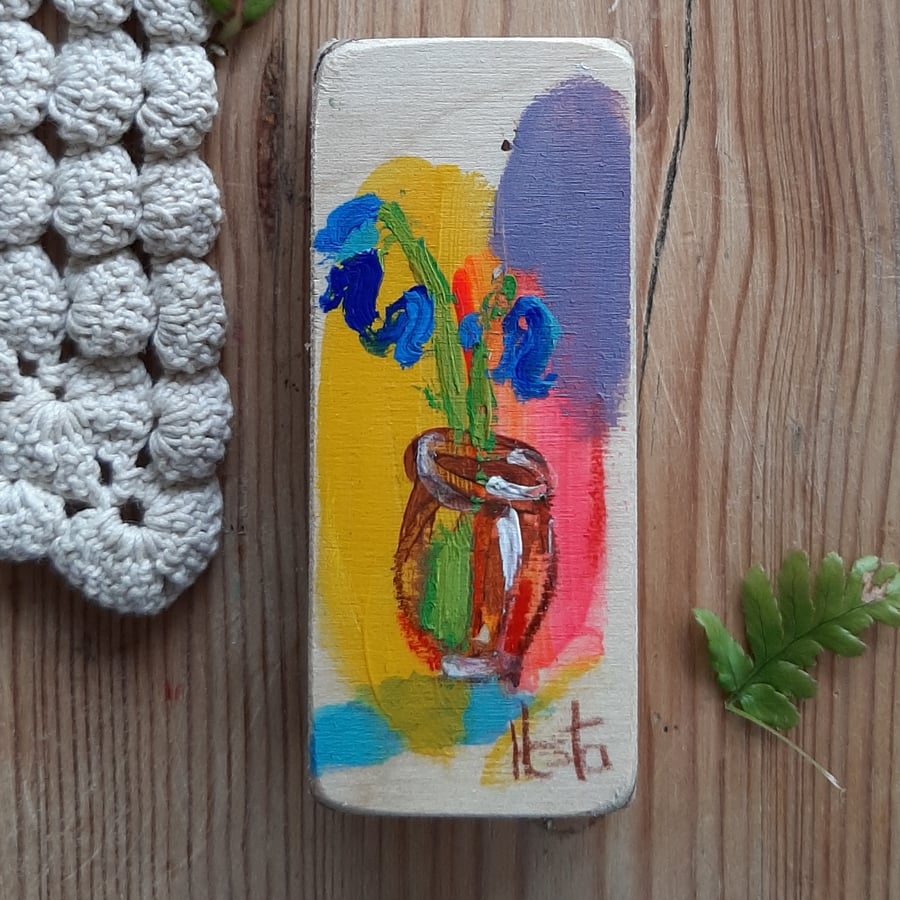 Miniature bluebell painting 