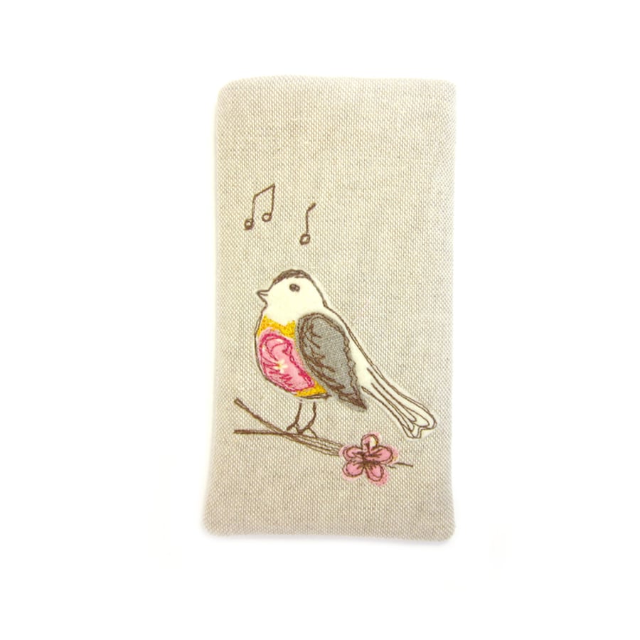 Phone Case, iPhone Sleeve, Pink Bird, iPhone 6