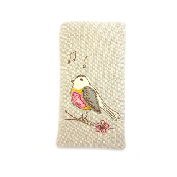 Phone Case, iPhone Sleeve, Pink Bird, iPhone 6