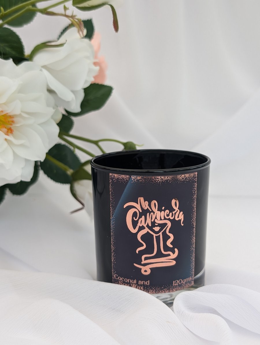 Capricorn Zodiac Candle : Zodiac Gift for Her : Birthday Zodiac Gift  