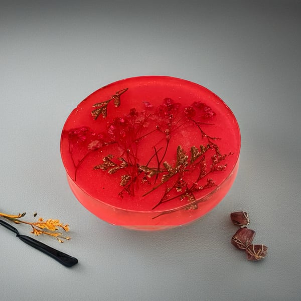 Handmade resin coaster