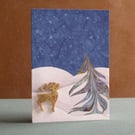 Unique Hand Made Christmas Card with Envelope