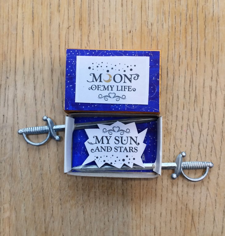 Game of Thrones Romantic Matchbox Message