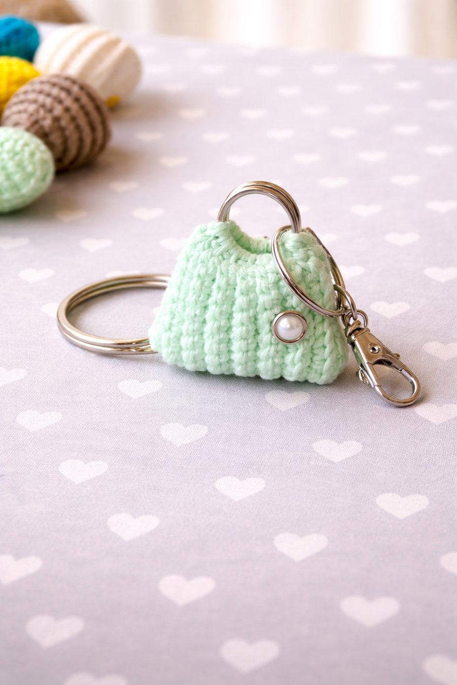 Crochet mini handbags