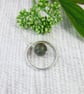 Silver Circle Necklace with Jasper Gemstone - Image 1