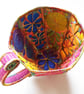 Teacup and Saucer Textile Art Free Machine Embroidery  - Image 9