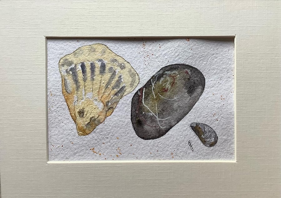 Shells and Pebble painting 