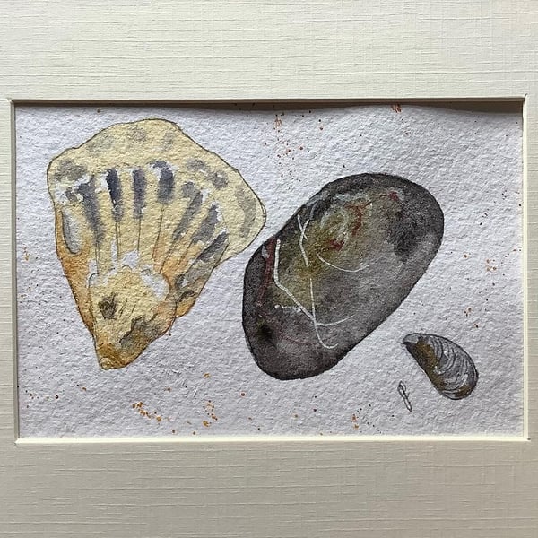 Shells and Pebble painting 