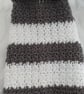 Grey and white chunky striped dog sweater, jumper for small dog or puppy - Image 4