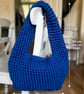 Royal Blue Crochet Shoulder Bag - Image 5