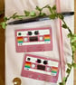 Holographic Pink Cassette Tape - Retro Y2K Mixtape Vinyl Sticker - Image 5