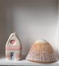 Ceramic Pink Heart Beach Hut.