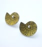 Shell studs in grey and silver - Image 6
