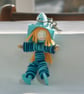 Little Blue Felt Elf Bag Charm or Keyring