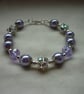 LAVENDER AND RHINESTONE BRACELET.  563 - Image 4