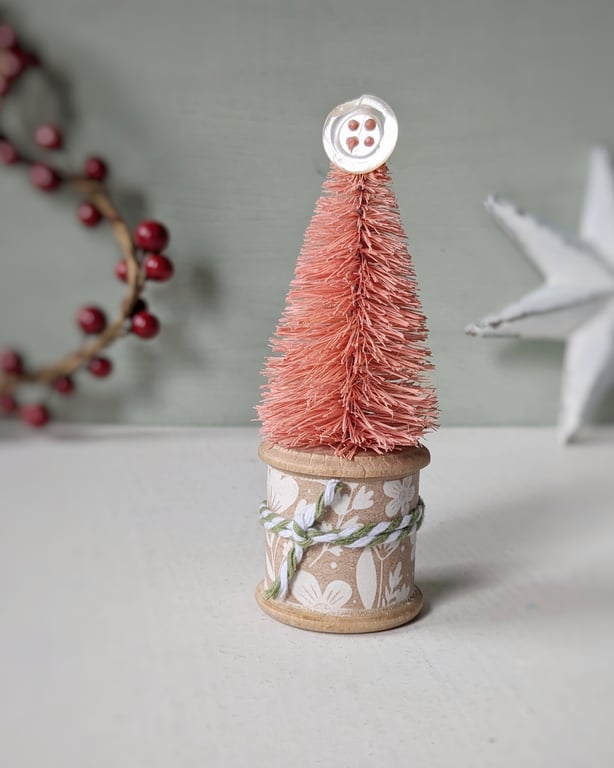 Vintage Bobbin Christmas Tree Decoration