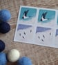 Swallows and Swifts Envelope Stickers - Set of 6