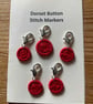 Set of 5 Dorset Button Stitch Markers - Image 1