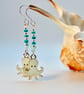 Sea Green Octopus Earrings, Birthday, Anniversary, Gifts For Nature Lovers - Image 3
