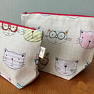 Cool Cats Makeup Bag, Cool Cats Washbag