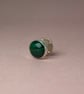 Handmade Sterling Silver & Malachite Pin  - Image 5