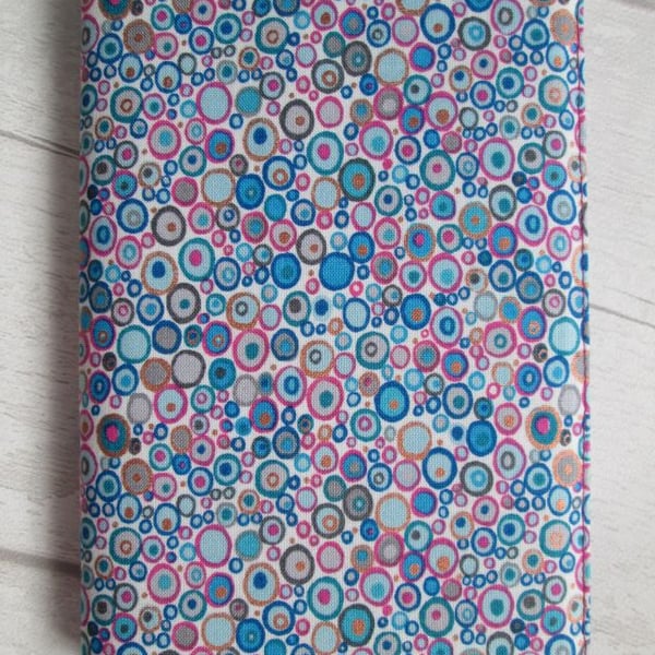 SOLD - A6 Blue & Pink 'Millefiori' Style Reusable Notebook or Diary Cover