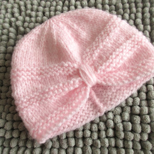 0-3 months Turban Style Hat