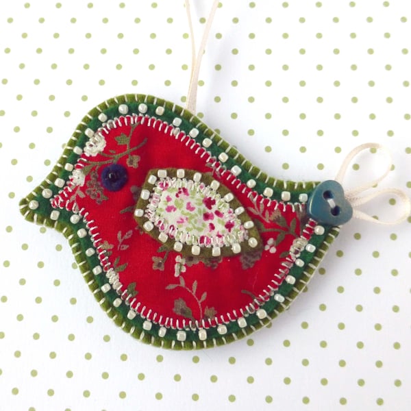 Christmas Bird Decoration