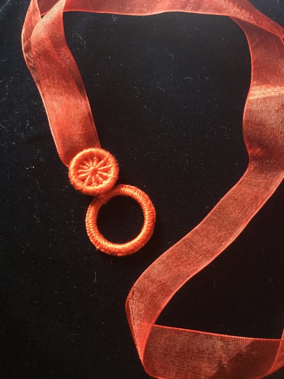 Dorset Button Reading Glasses Holder, Red