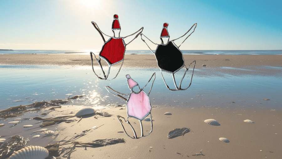 Fun Wild Swimmer - Jumping Caricature