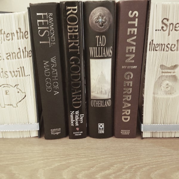 pennies...Bookend CUT & FOLD Book Folding Patterns - EMAILED PDF PATTERNS