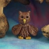 Haughty Owl 'Orla' OOAK Sculpt by Ann Galvin