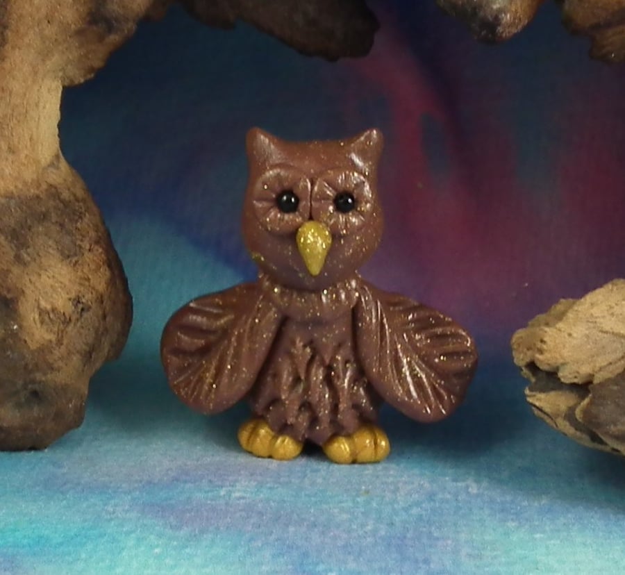 Haughty Owl 'Orla' OOAK Sculpt by Ann Galvin