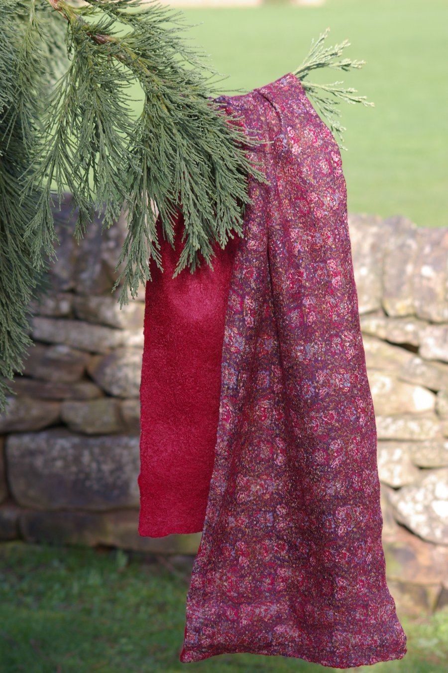 Lightweight Nuno Felted Scarf