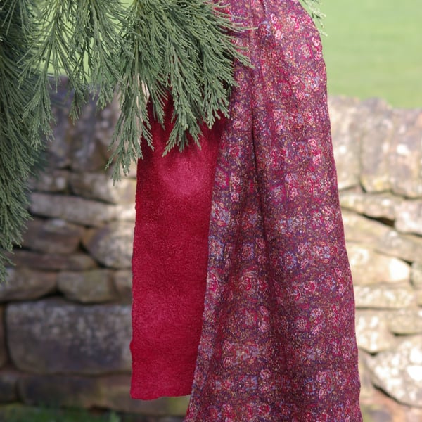 Lightweight Nuno Felted Scarf