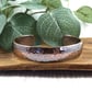 Bangle, Heavy Copper Hammered Cuff - Size Small 6-6.5 Inch Wrist