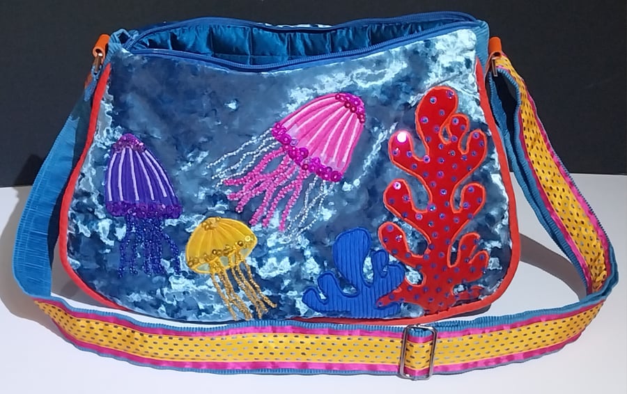 Under the sea sparkly handbag