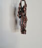 Double Sided Blue & White Unique Copper & Glass Pendant Necklace Gift Jewellery  - Image 9