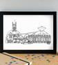 Halewood Skyline Art Print - Image 2
