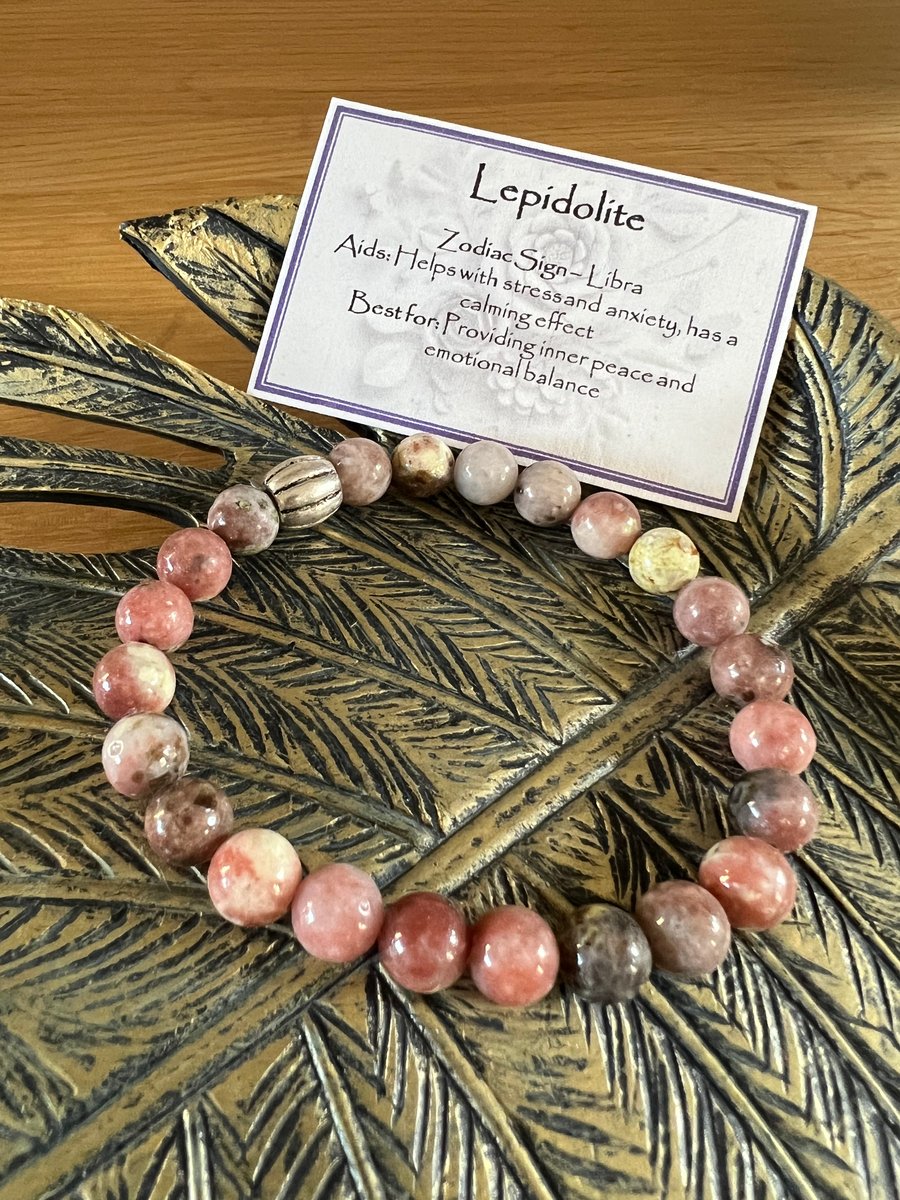 Lepidolite - Elasticated Bracelet 