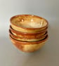 Handmade Ceramic Stoneware Bowl: Honey coloured glaze - Image 4