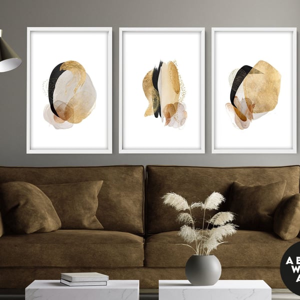 Modern Wall Art, Abstract Prints for Office Wall, Minimalist Wall Art Poster, Se
