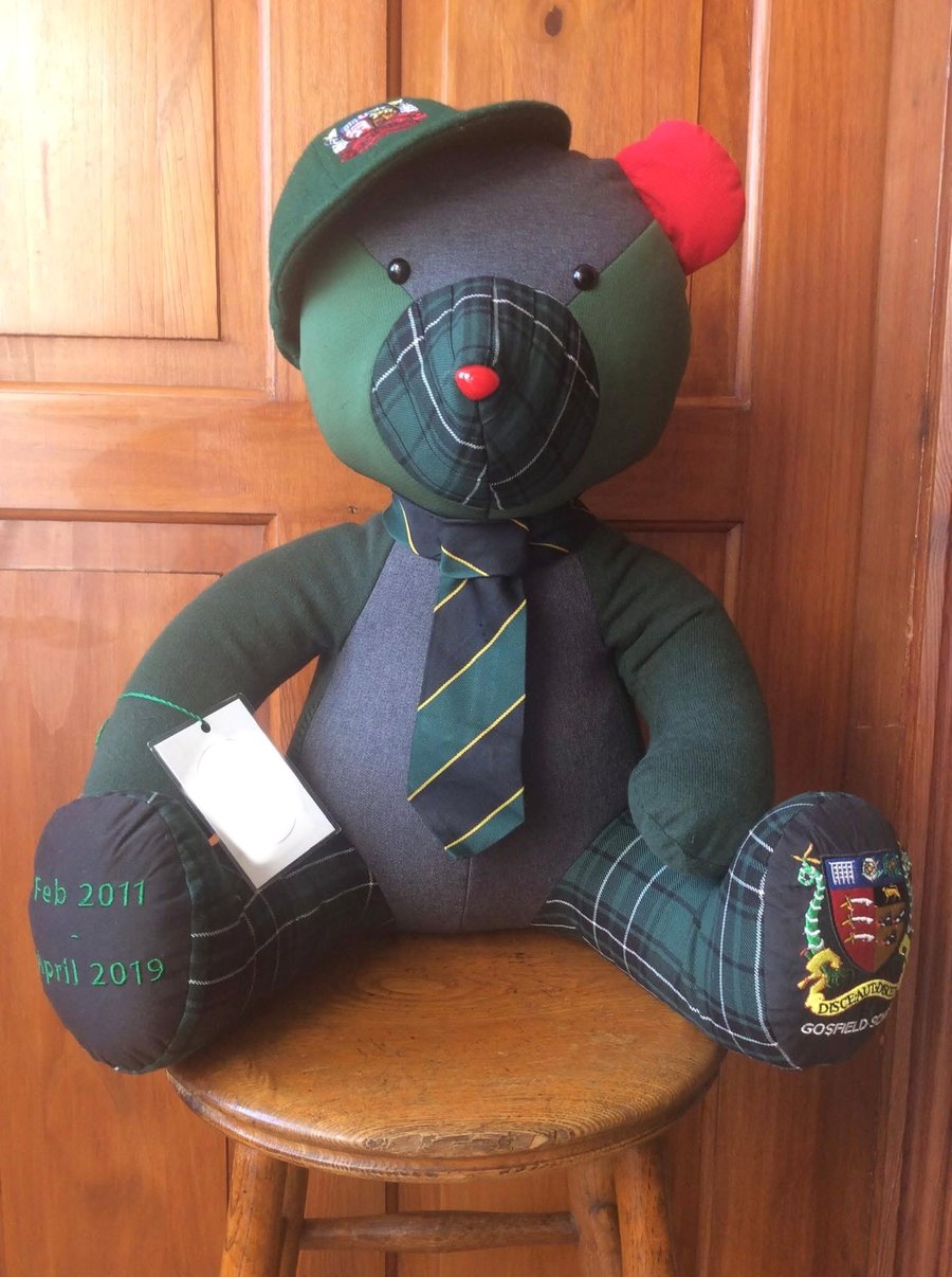 Buttons & Bears Custom Memory Bear – Handmade From Your Clothing 