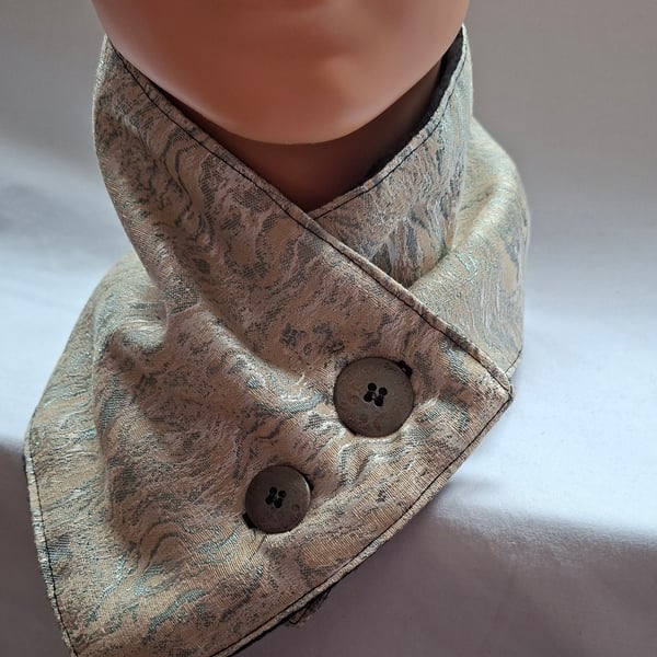 Home made fleece lined neck warmer