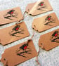 Robin Gift Tags x 6 - Handmade Christmas - Image 4