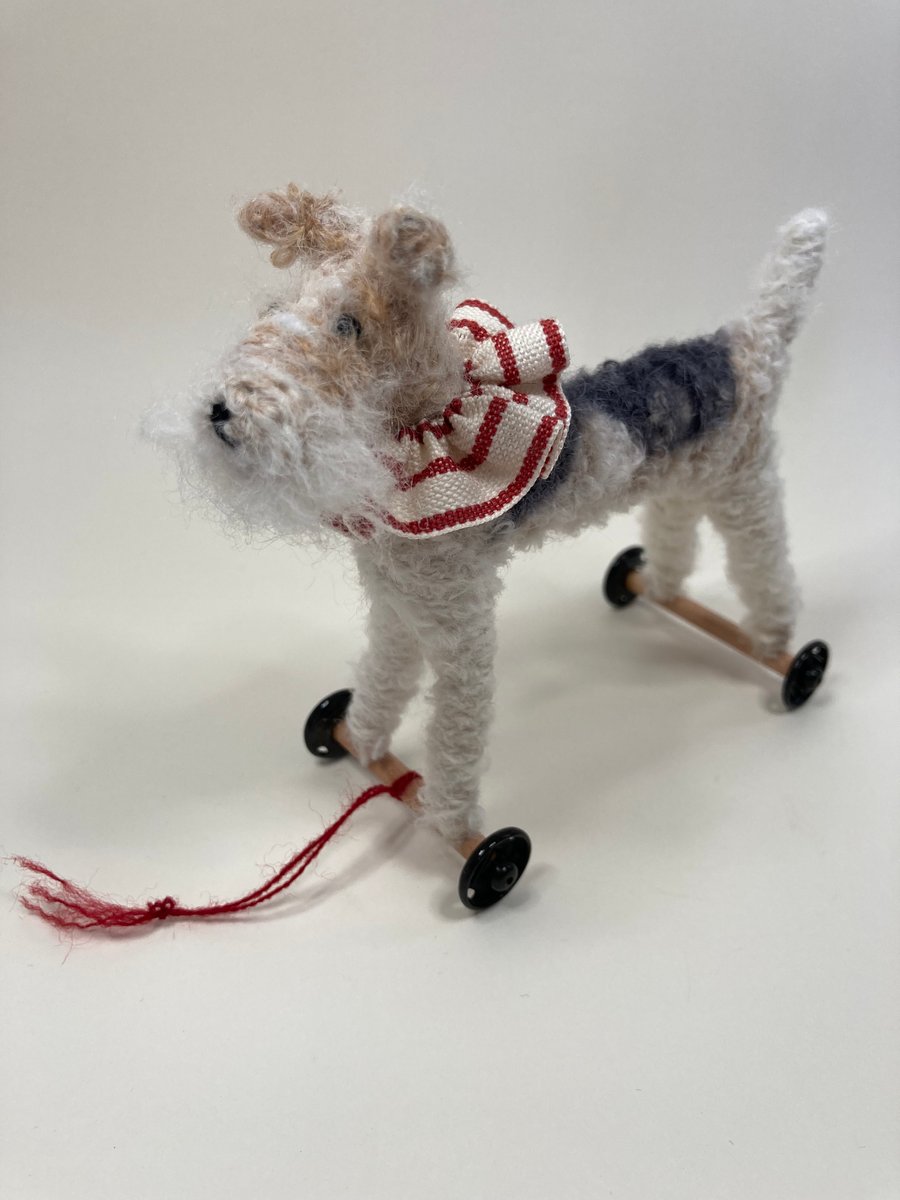 Fox Terrier on Wheels 
