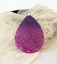 Pink and purple agate pendant necklace - Image 2